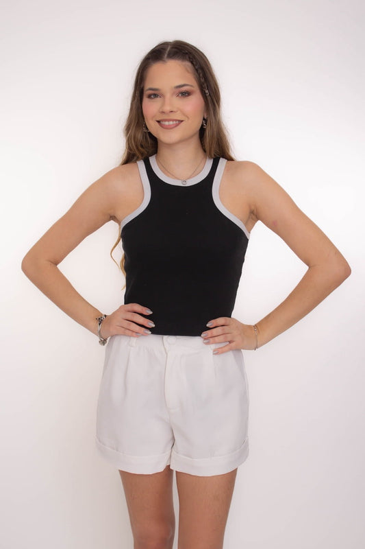 Regata Bicolor Preta Basic