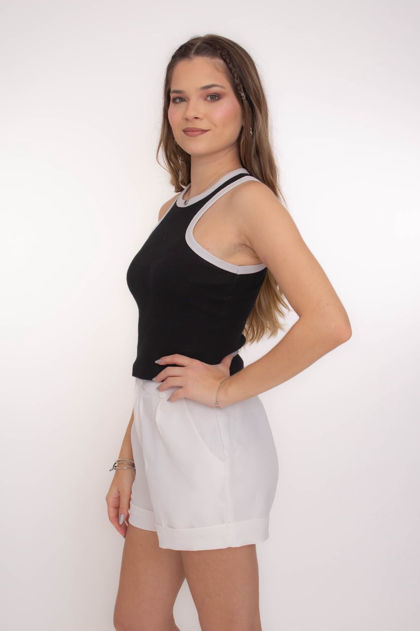 Regata Bicolor Preta Basic