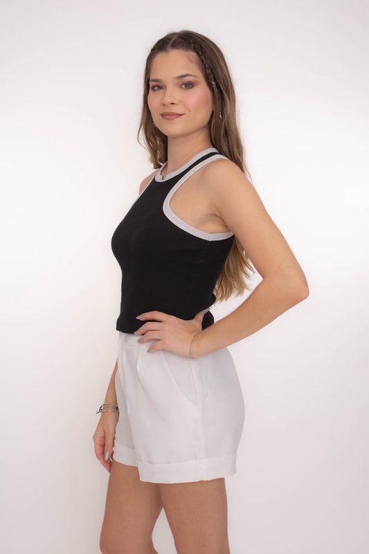 Regata Bicolor Preta Basic