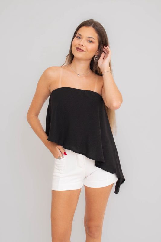 Bata Basic Assimétrica Preta