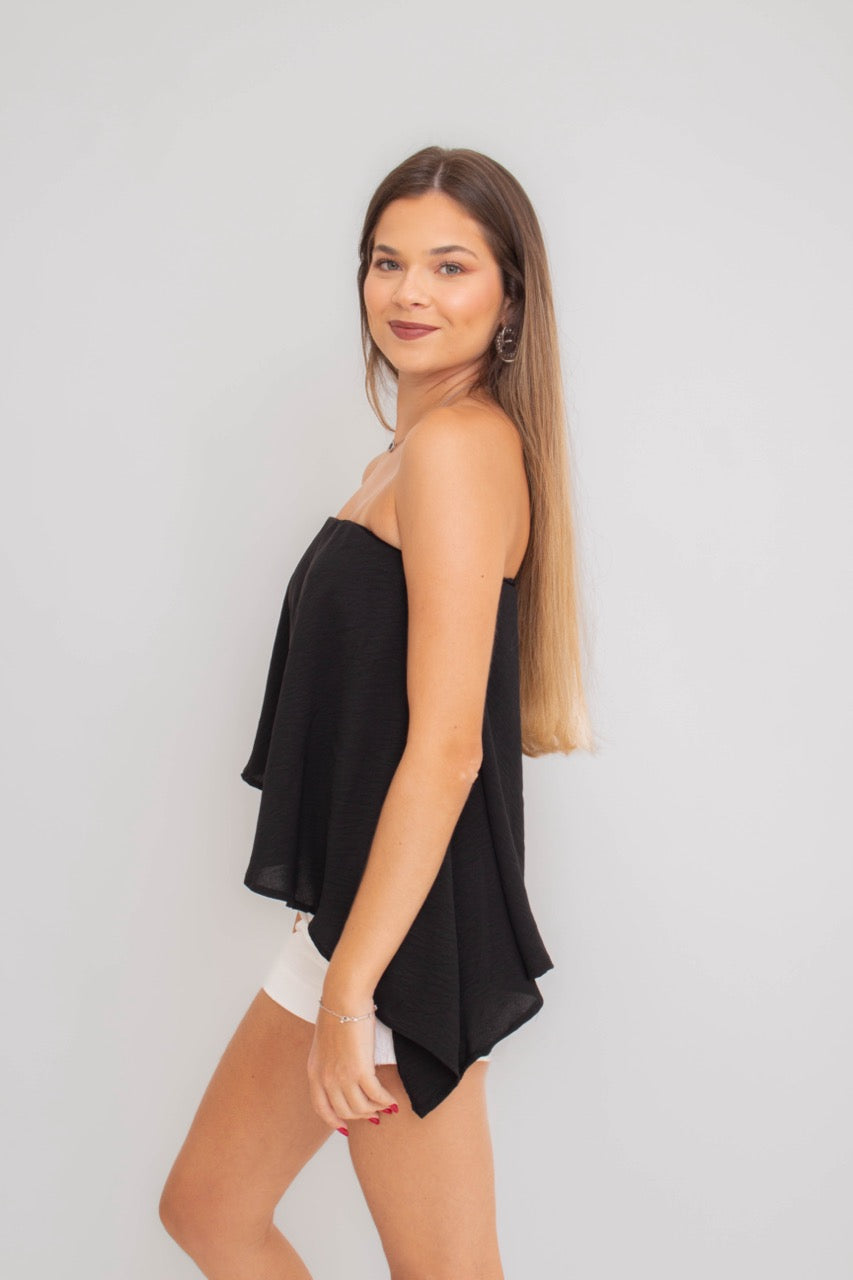 Bata Basic Assimétrica Preta