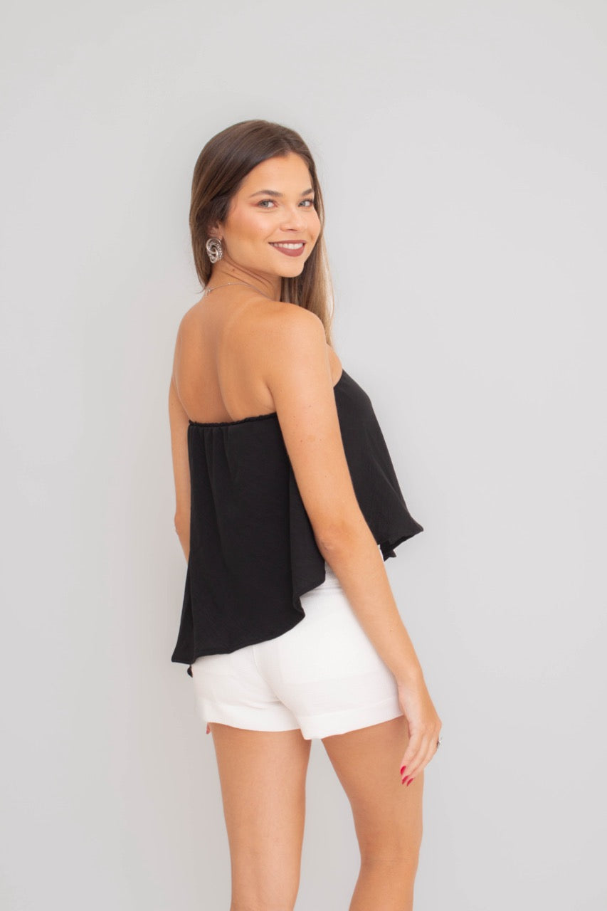 Bata Basic Assimétrica Preta