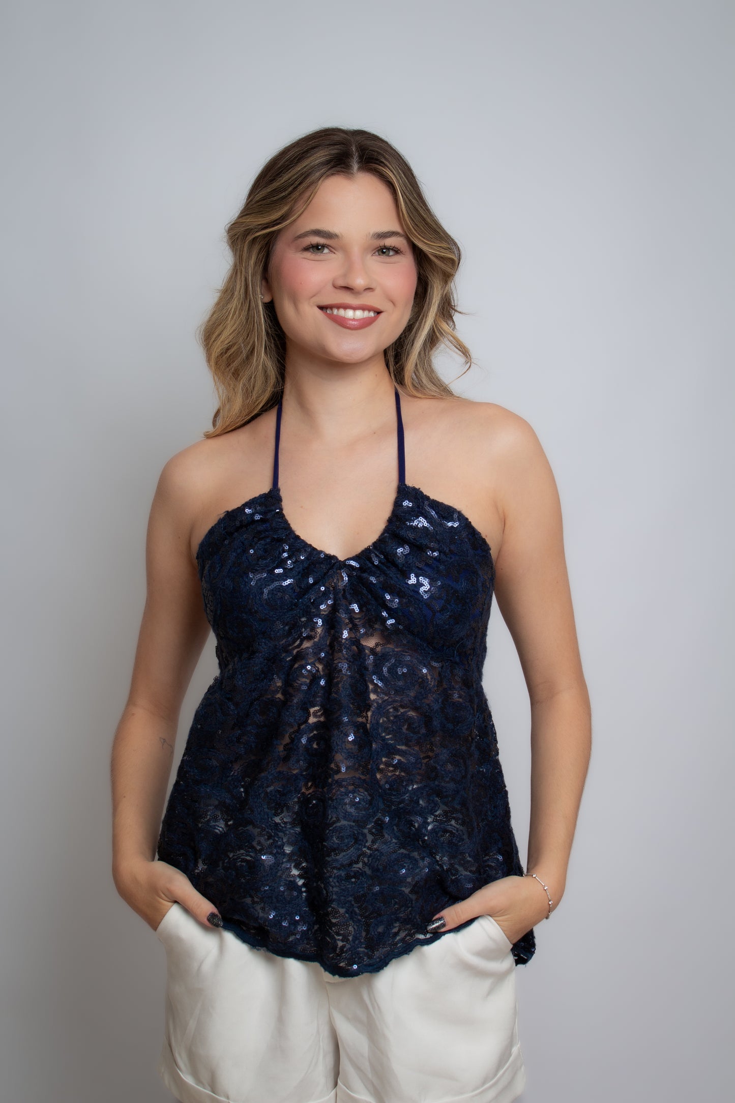 Bata Lírio Azul Marinho