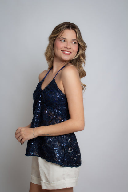 Bata Lírio Azul Marinho