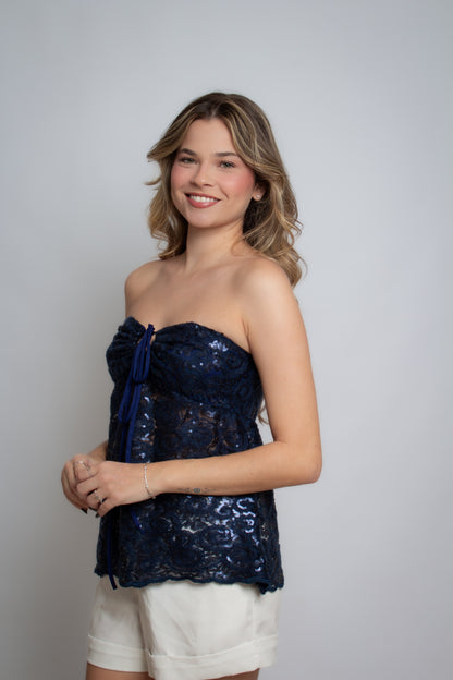 Bata Lírio Azul Marinho