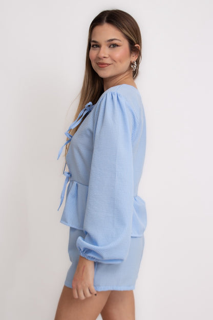 Bata Lacinhos Azul Anis - Versão Nova