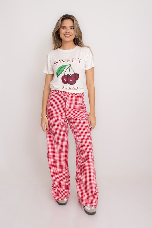 Calça Xadrez Primavera