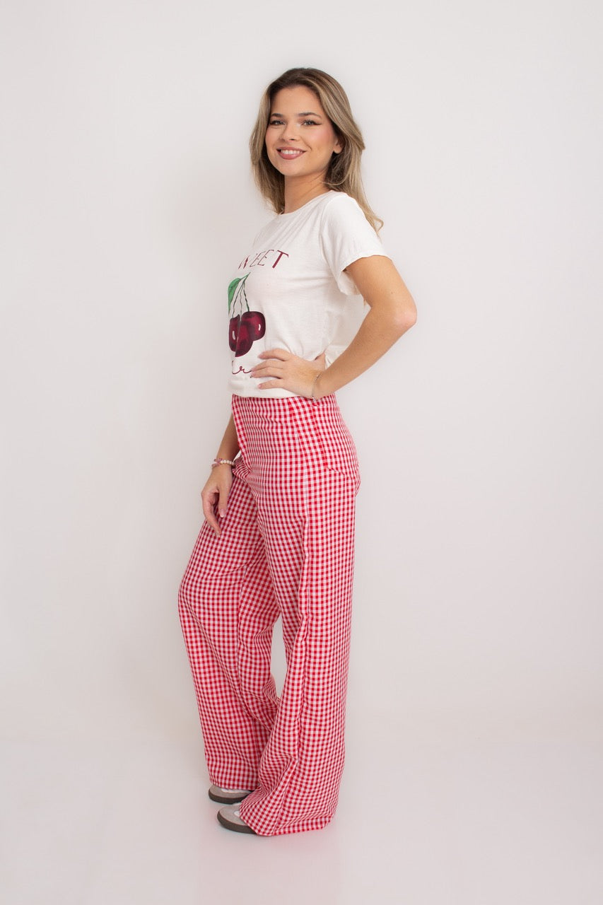 Calça Xadrez Primavera