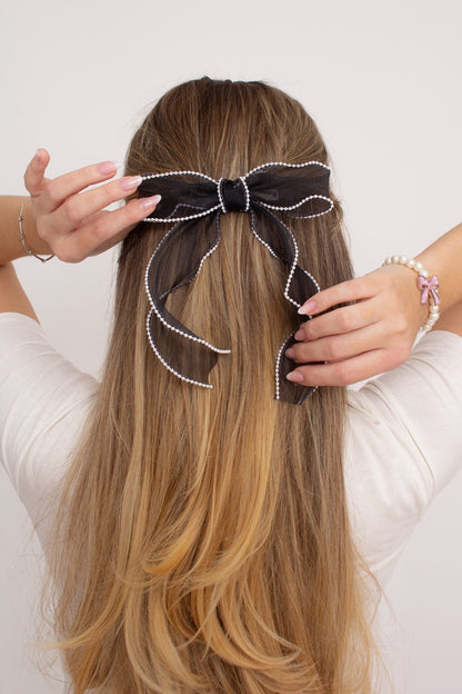 Laço de Cabelo Preto