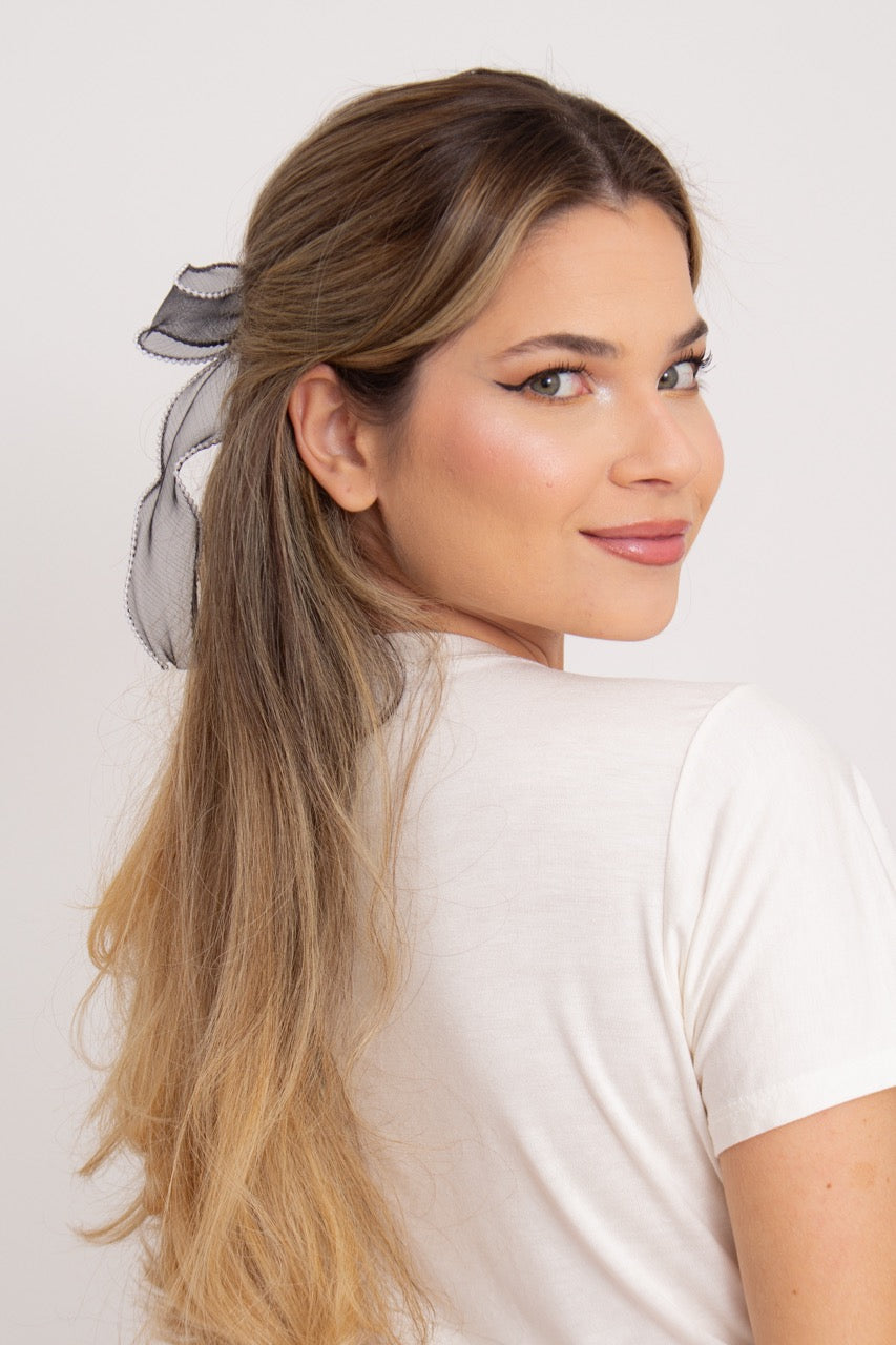 Laço de Cabelo Preto