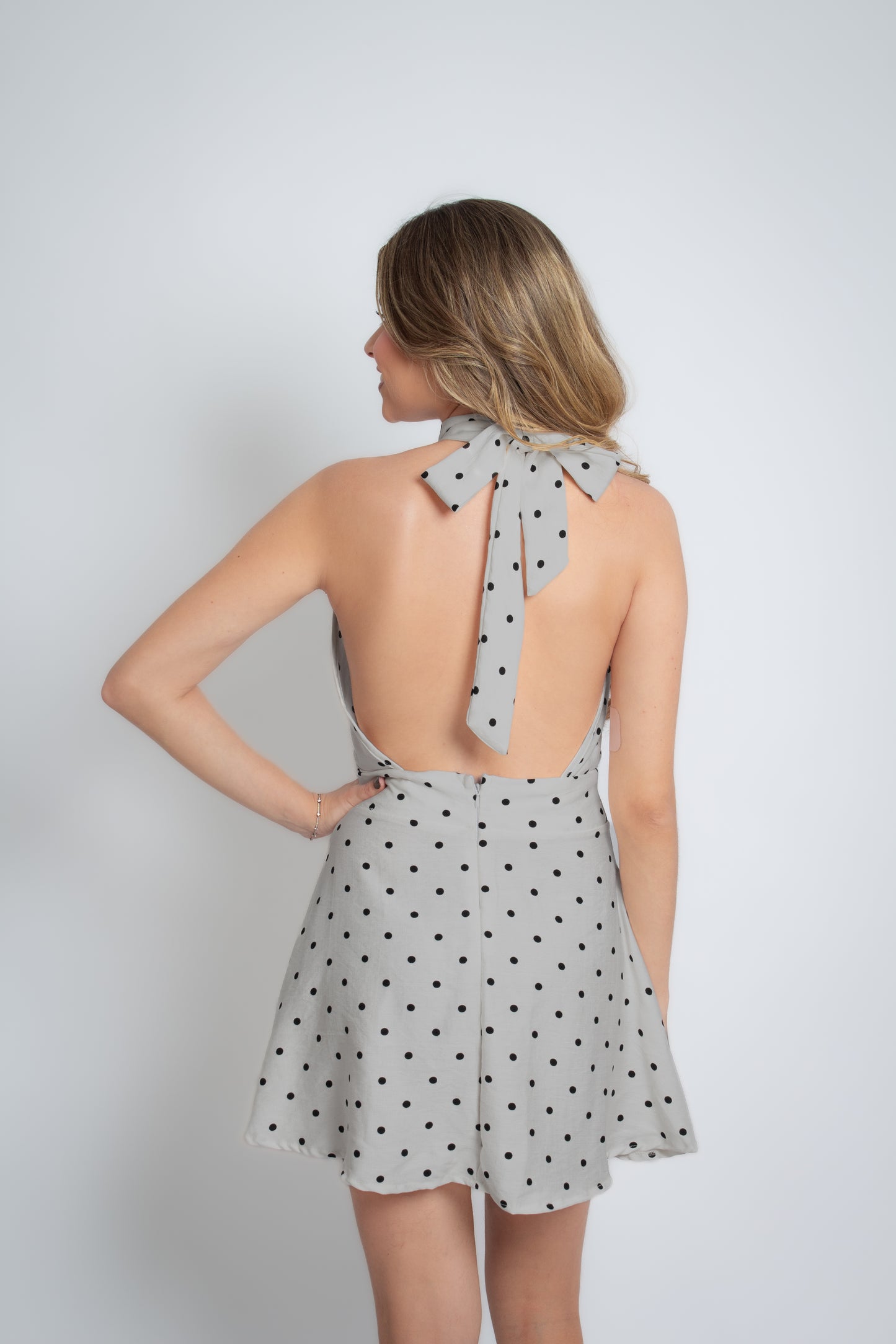 Vestido Hortência Cinza