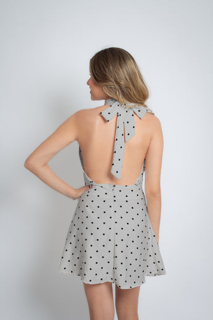 Vestido Hortência Cinza