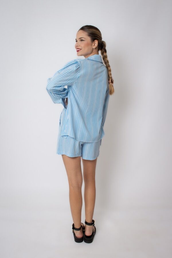 Conjunto camisa + short listrados - Image 3