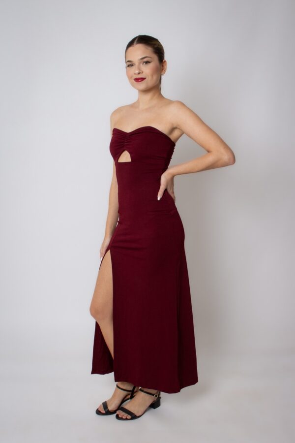 Vestido Midi Marsala - Image 2