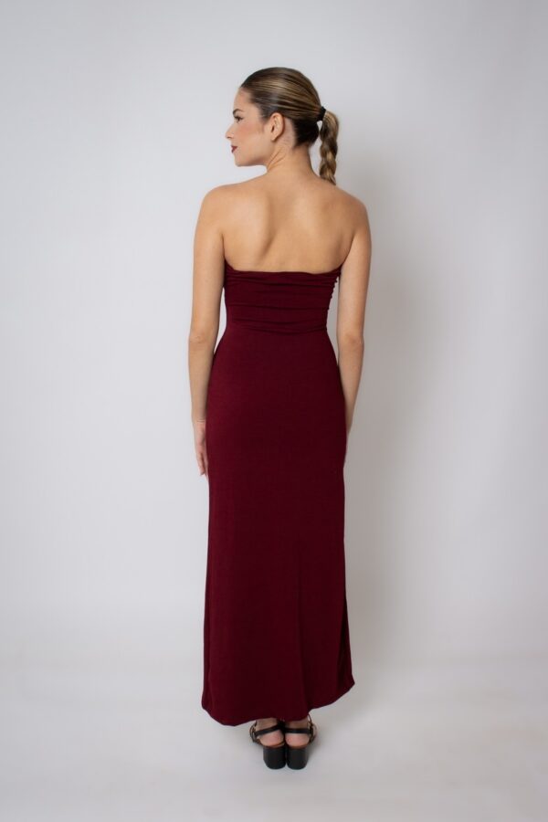 Vestido Midi Marsala - Image 3