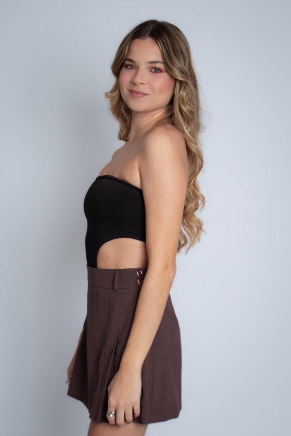 Body Preto com recortes Basic - Image 3