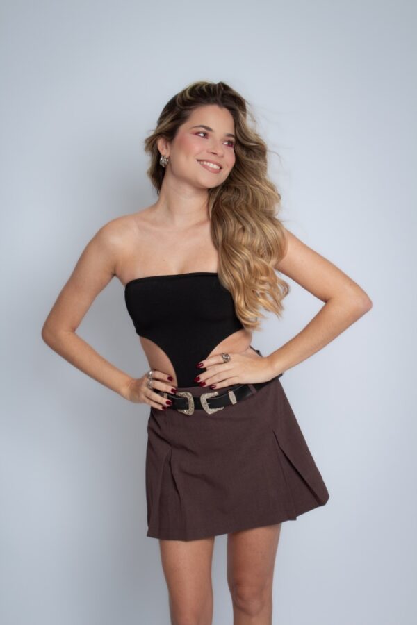 Body Preto com recortes Basic - Image 5