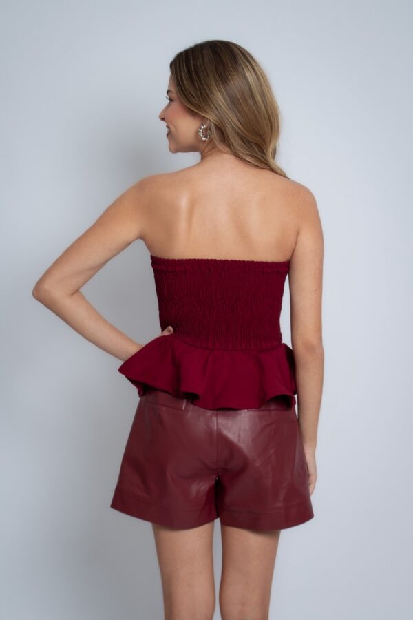 Blusa com Babado Marsala Tamareira - Image 3