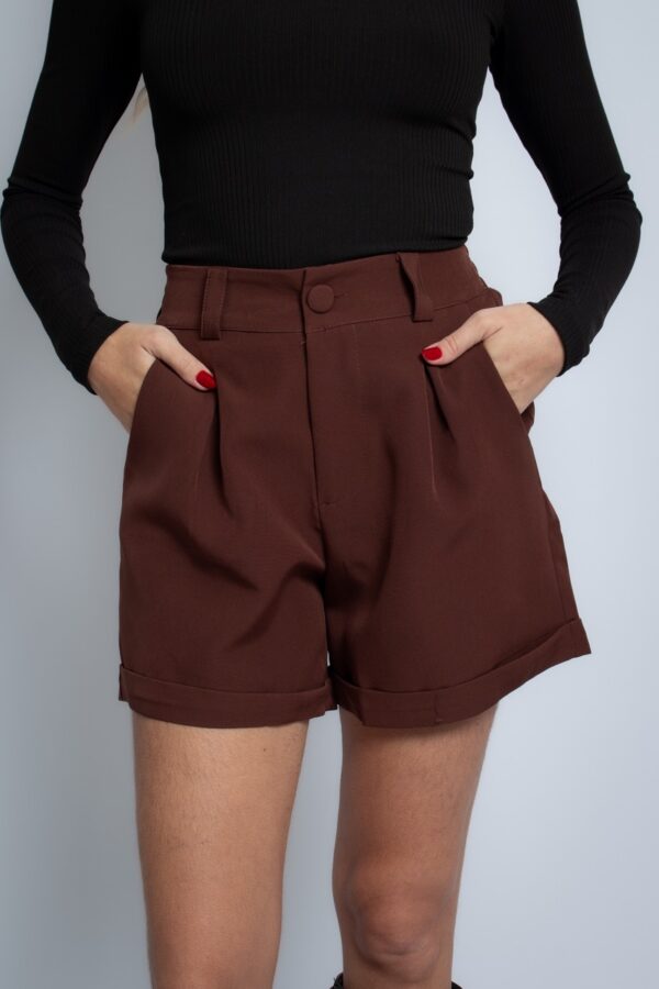 Short Dália Marrom